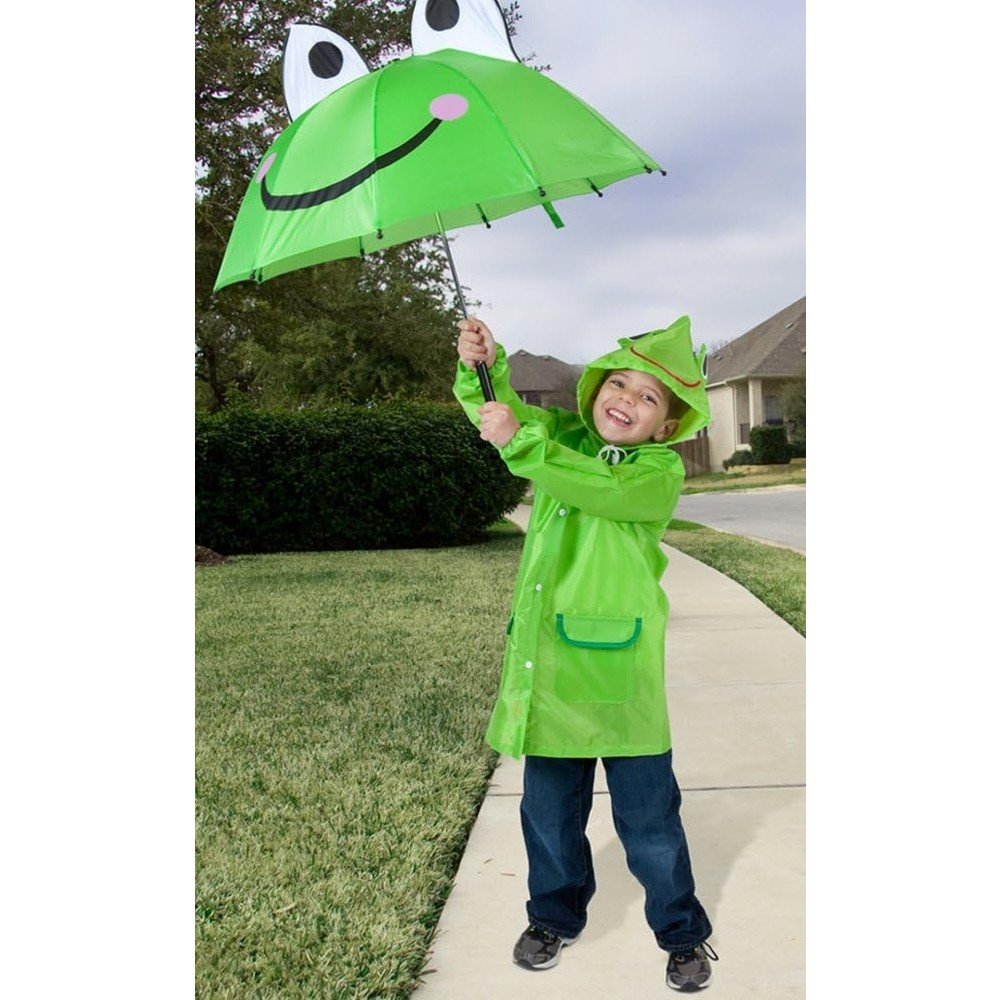 Kurbağa Karakterli Figürlü Kız Erkek Çocuk Şemsiye Hediyelik Ufak Boy Üç Boyutlu